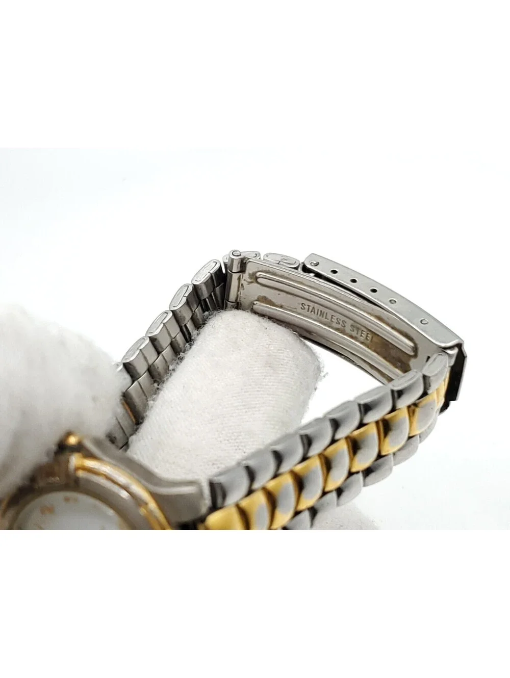 Anne Klein II Watch Women New Battery Two-Tone White Dial 23mm